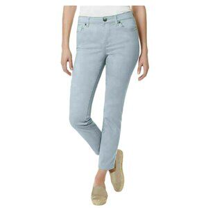 Buffalo David Bitton Women's Pants High Rise Ankle Havana Powder Blue Size 10